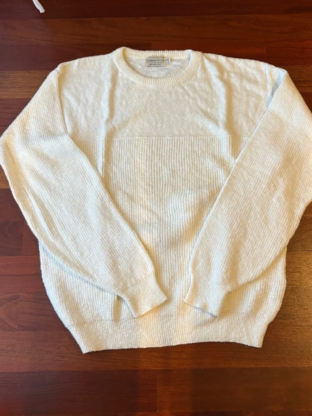 Vintage Boundary Waters Cream Mixed Knit Sweater